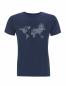 Preview: puranda T-Shirt GLOBETROTTER - denim - Tshirt