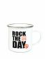 Preview: Emaille Tasse Rock the Day - 300 ml