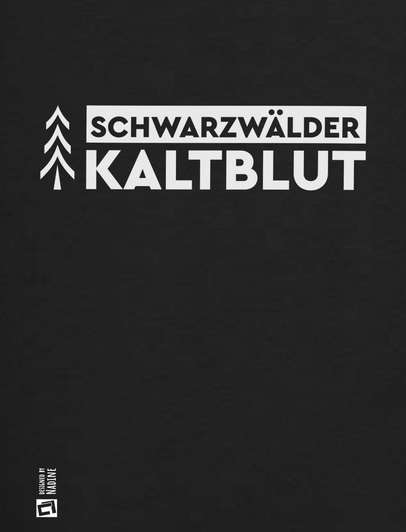 puranda Sweatjacke Schwarzwälder Kaltblut - schwarz - Motiv