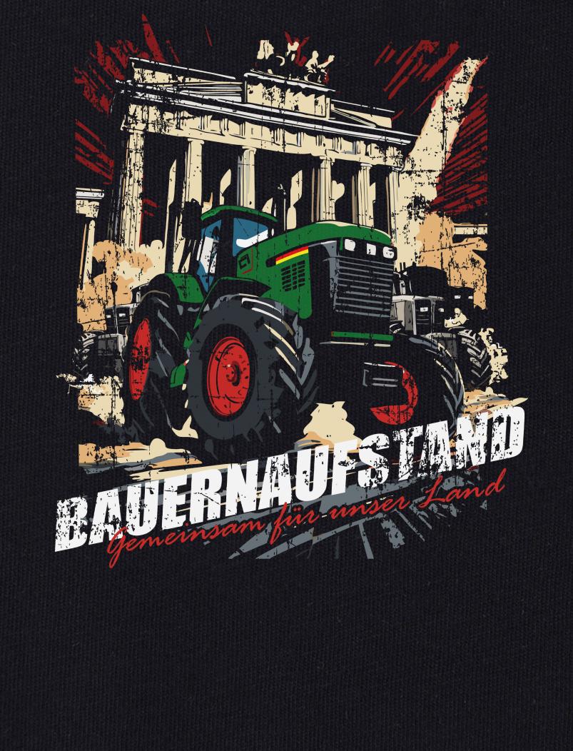puranda T-Shirt - BAUERNAUFSTAND - schwarz - Motiv