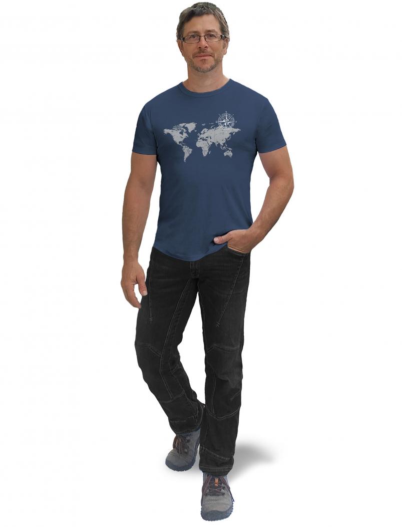 puranda T-Shirt GLOBETROTTER - denim - Model-01