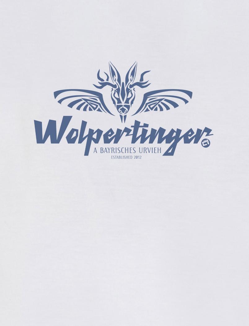 puranda T-Shirt WOLPERTINGER - denim - Motiv
