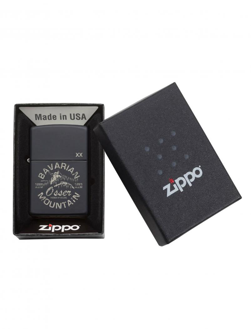 puranda Zippo - OSSER - matt schwarz - Geschenk