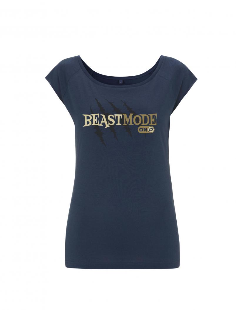 puranda Bambus T-Shirt Beastmode - denim - vorne