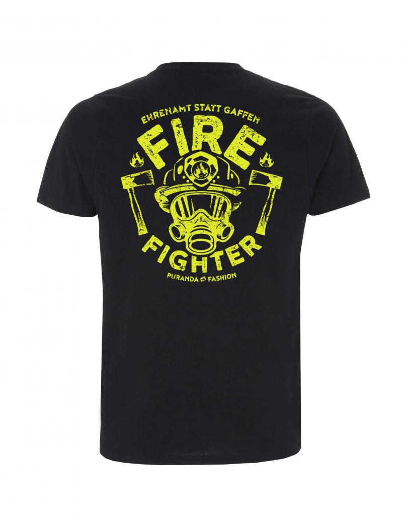 puranda T-Shirt - Firefighter - schwarz hinten
