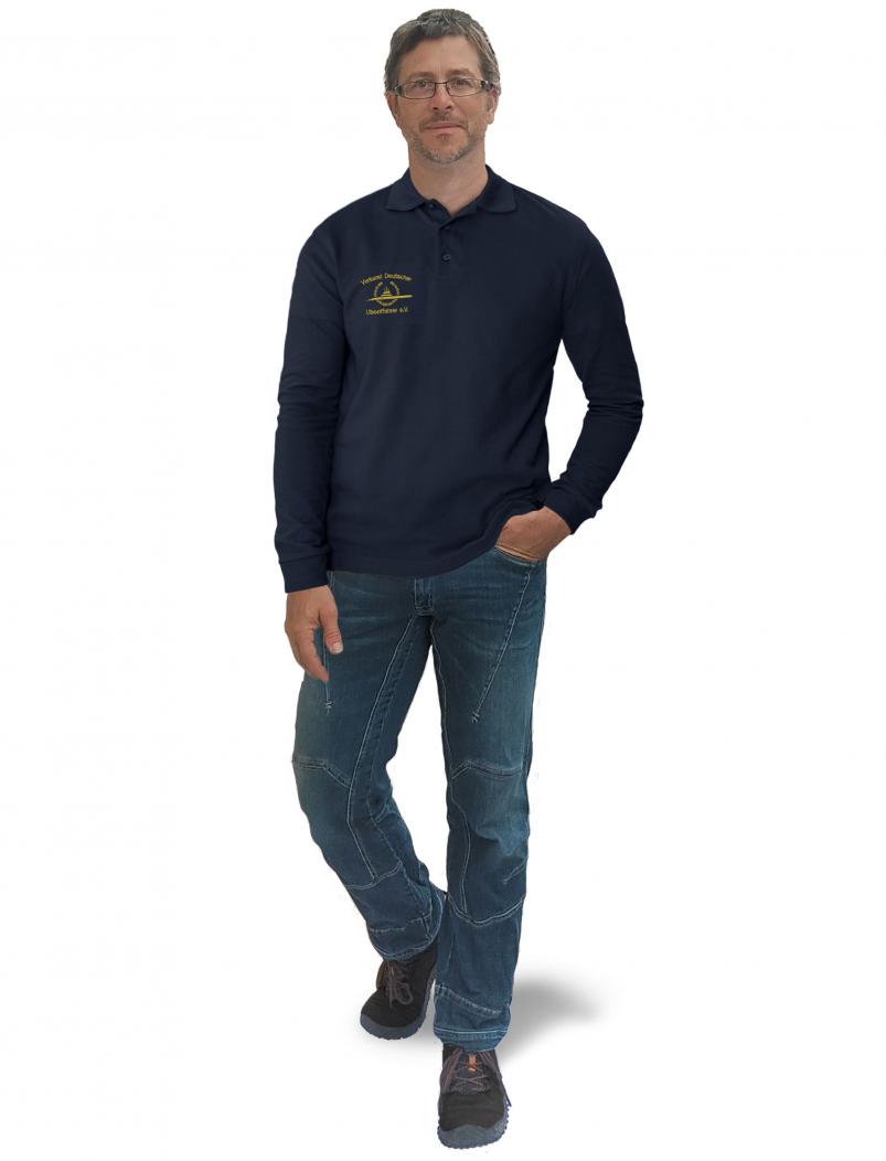 puranda VDU Longsleeve-Poloshirt Ubootfahrer - tintenblau - Model