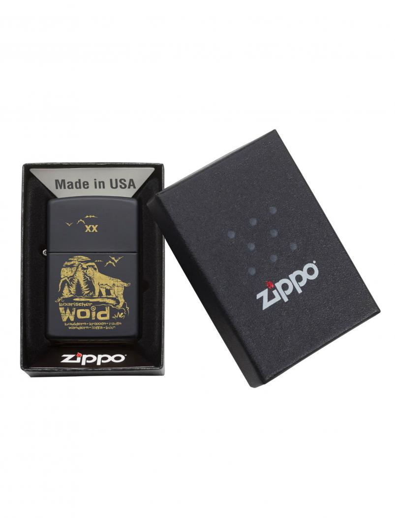 puranda Zippo - WOID - matt schwarz - Geschenk